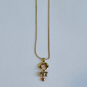 Nina Ricci Choker Necklace Gold 15"